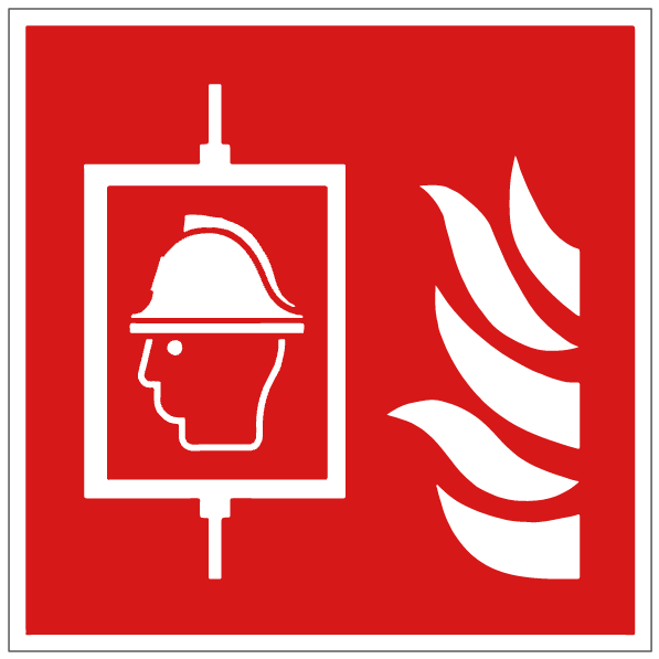 Ascenseur sapeurs pompiers - F017 - ISO 7010 - étiquettes et panneaux d'incendie et de sécurité