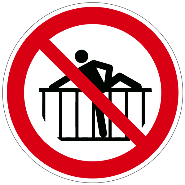Ne pas franchir la barrière - P071 - ISO 7010 - étiquettes et panneaux d'interdiction et de restriction