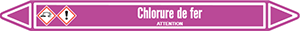 Marqueur de tuyauterie fluide chlorure de fer avec marqueurs CLP