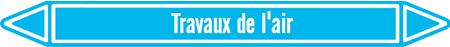 Marqueur de tuyauterie fluide travail de l'air