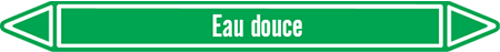 Marqueur de tuyauterie fluide eau douce