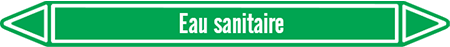 Marqueur de tuyauterie fluide eau sanitaire