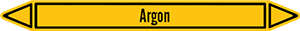 Marqueur de tuyauterie fluide Argon