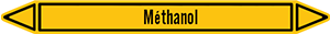 Marqueur de tuyauterie fluide methanol