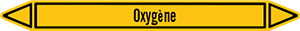 Marqueur de tuyauterie fluide oxygene