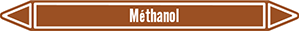 Marqueur de tuyauterie fluide methanol