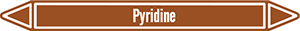 Marqueur de tuyauterie fluide pyridine