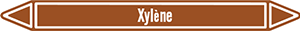 Marqueur de tuyauterie fluide xylene