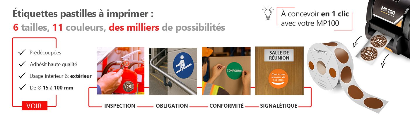 Pastilles adhésives à imprimer