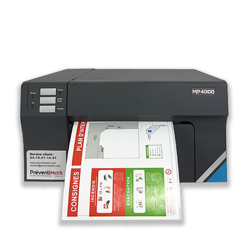 Imprimante signalétique multicolore d'étiquettes adhésives: MP4000 (Réseau)
