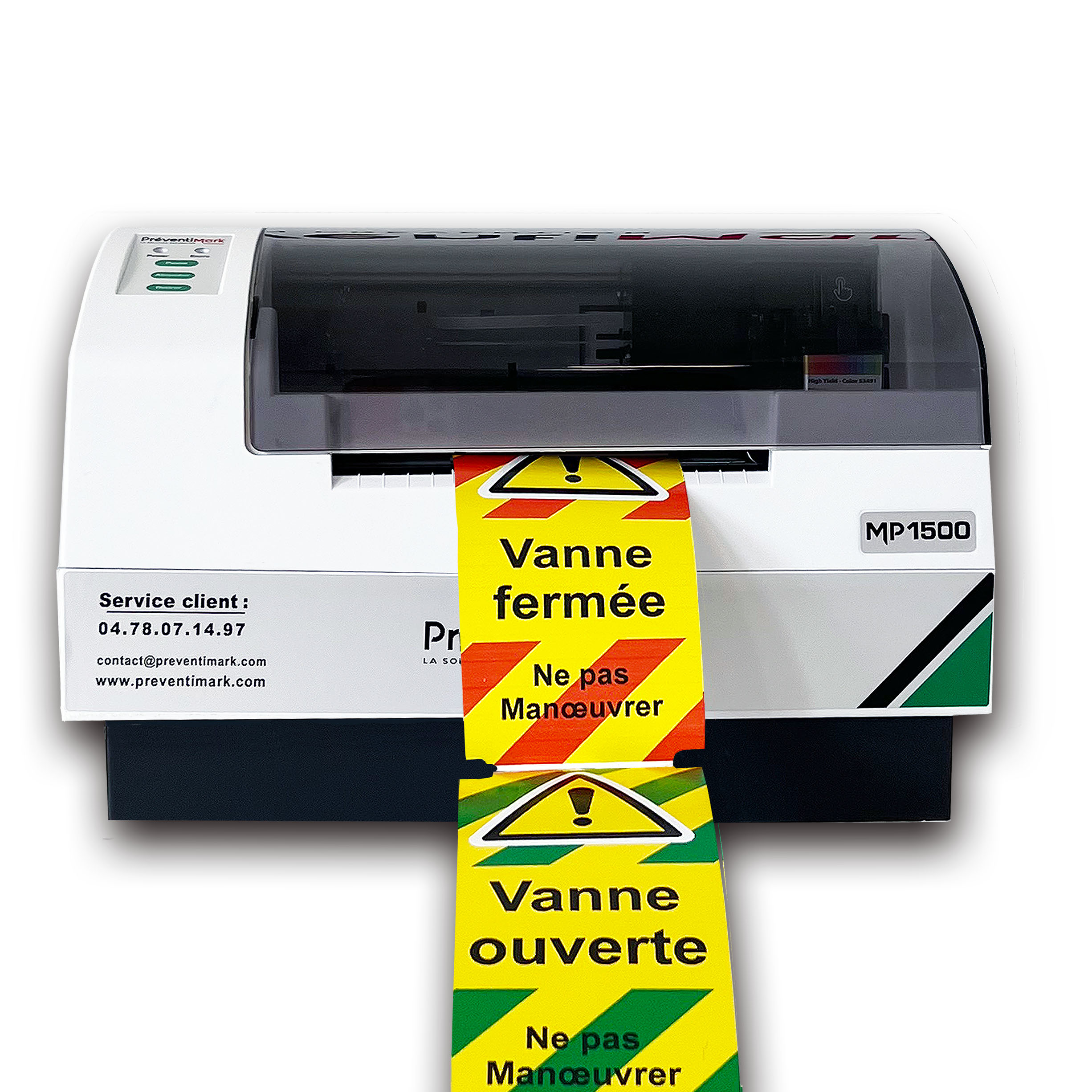 Imprimante signalétique multicolore d'étiquettes adhésives: MP1500