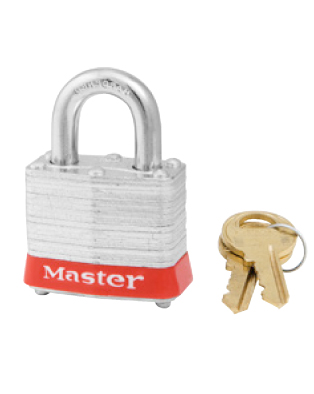 Cadenas en acier laminé avec cylindre à goupilles- MasterLock- Preventimark