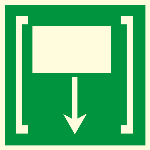 Issue de secours photoluminescent - EV42 - étiquettes et panneaux d'évacuation, de sauvetage et de secours - photoluminescents