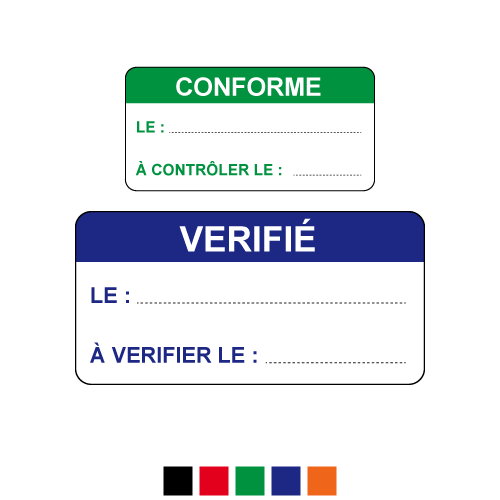 Pastille de contrôle - Direct Signalétique