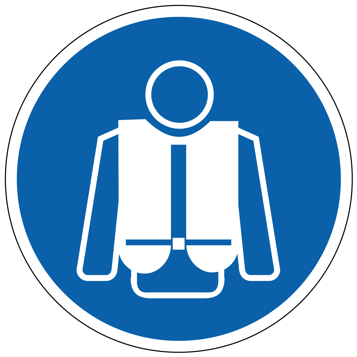 Gilet de sauvetage obligatoire - étiquettes et panneaux d'obligation et de consigne