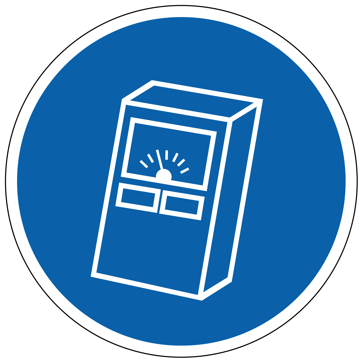 Utilisation d'oxymètre obligatoire - étiquettes et panneaux d'obligation et de consigne