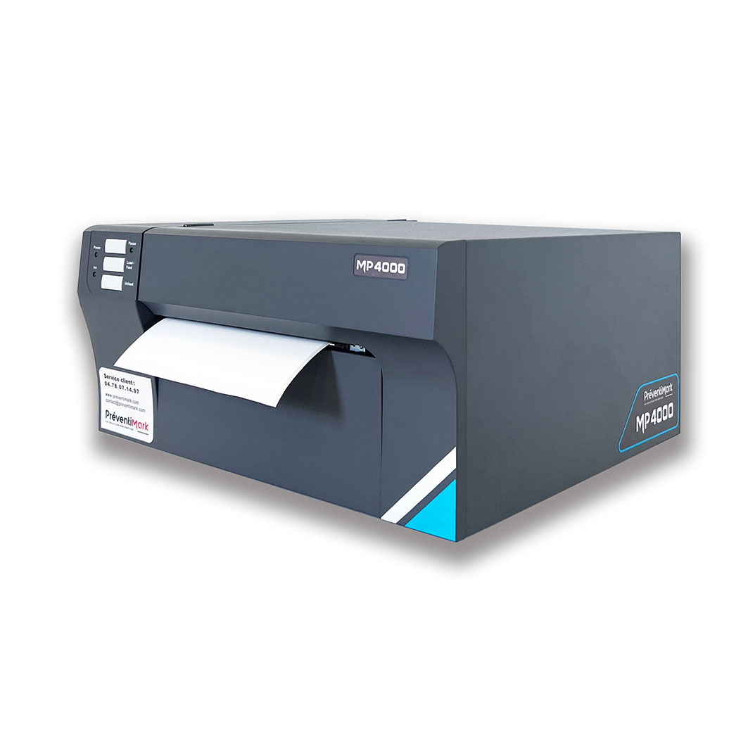 Imprimante signalétique multicolore d'étiquettes adhésives: MP4000 (Réseau)  - Préventimark