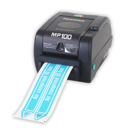 Imprimante signalétique d'étiquettes adhésives à transfert thermique : MP100