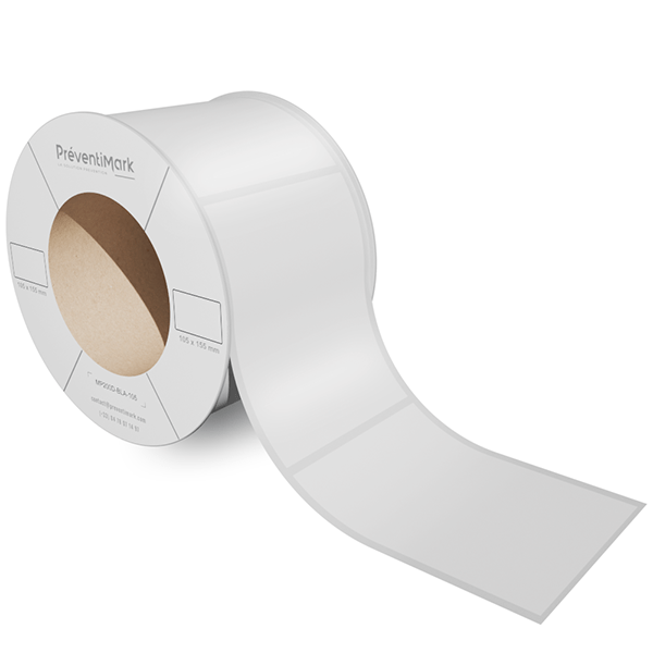 Rouleau adhésifs prédécoupés rectangle à imprimer avec la MP200