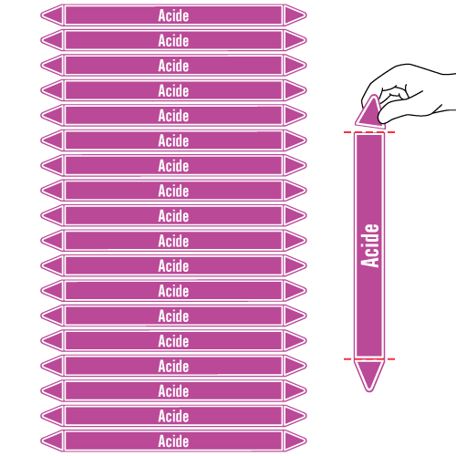 image montrant un exemple de nos produits acide en planche