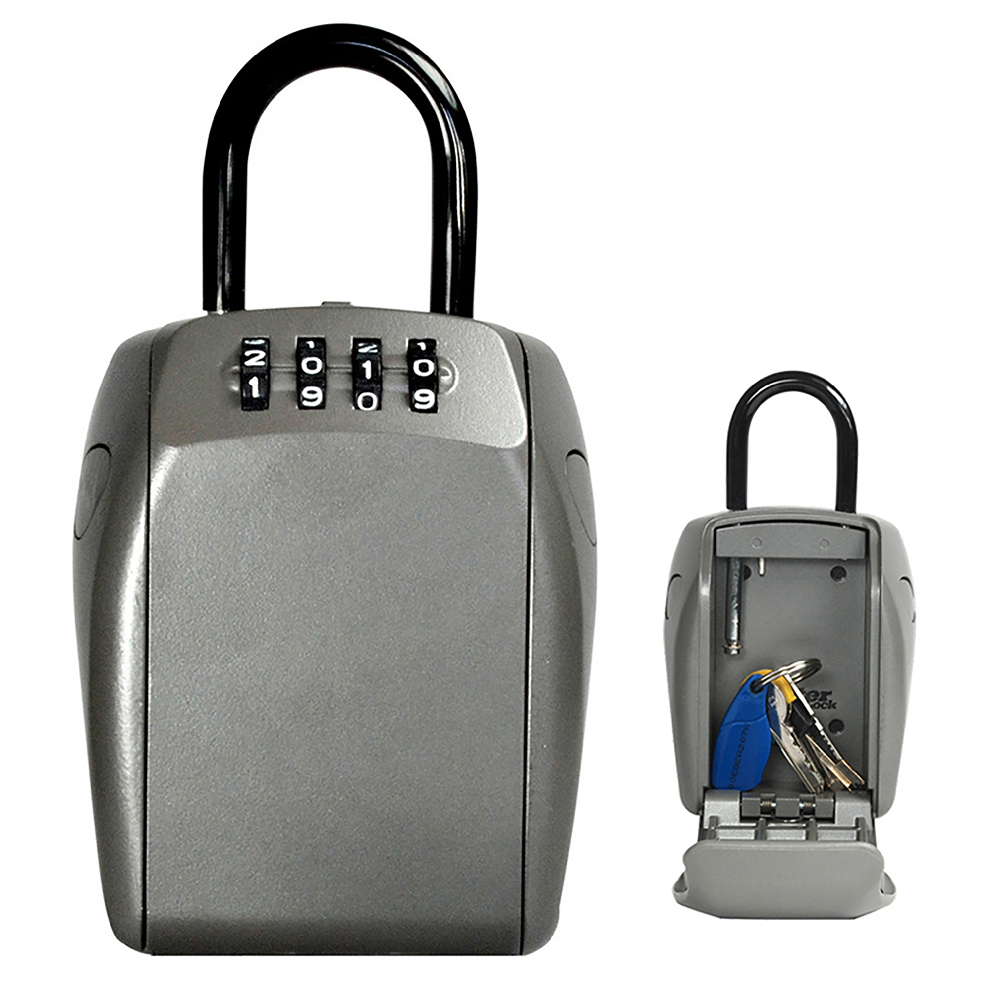 Master Lock Boite a clef avec code rétroéclairé, à Anse, Extérieur, 17.5 x  7.2 x 5.2 cm en destockage et reconditionné chez DealBurn