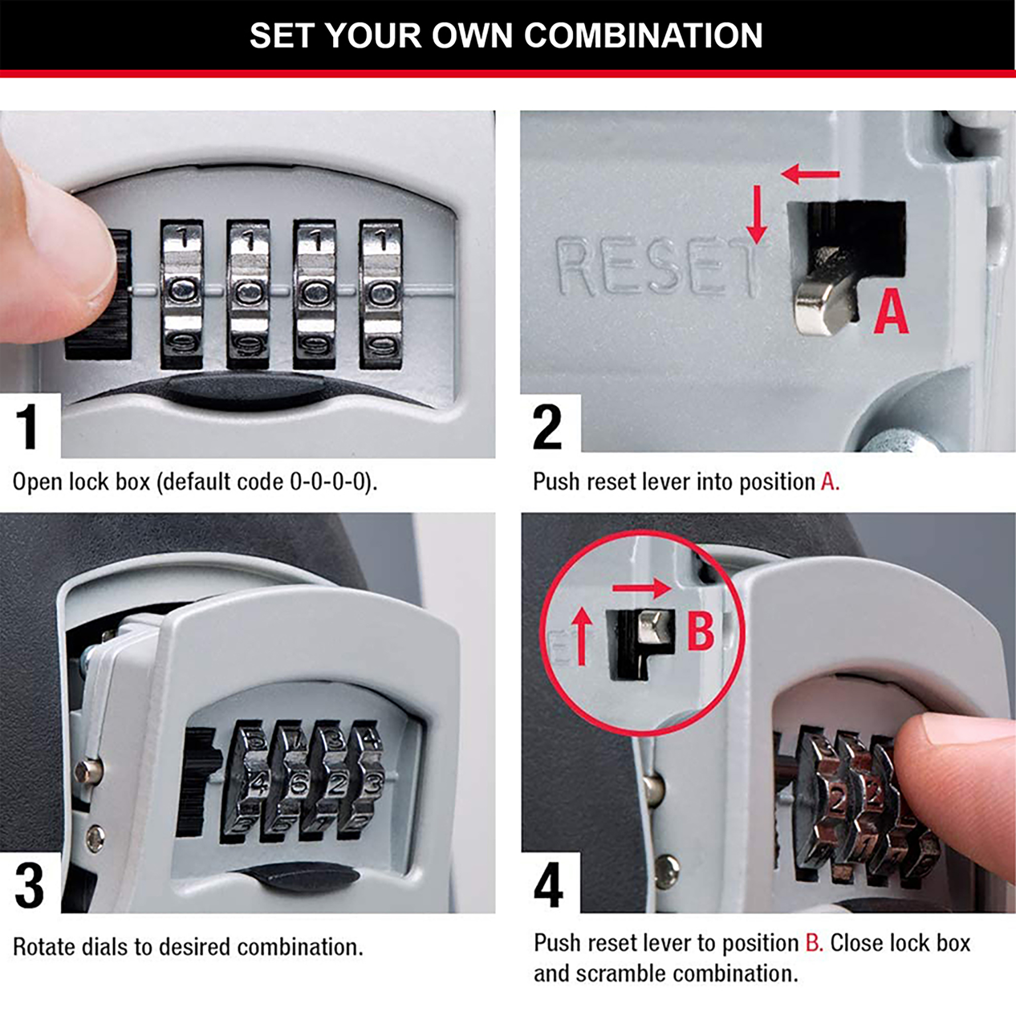 Boite à clés sécurisée - Format XL - Rangement très grande capacité MASTER  LOCK