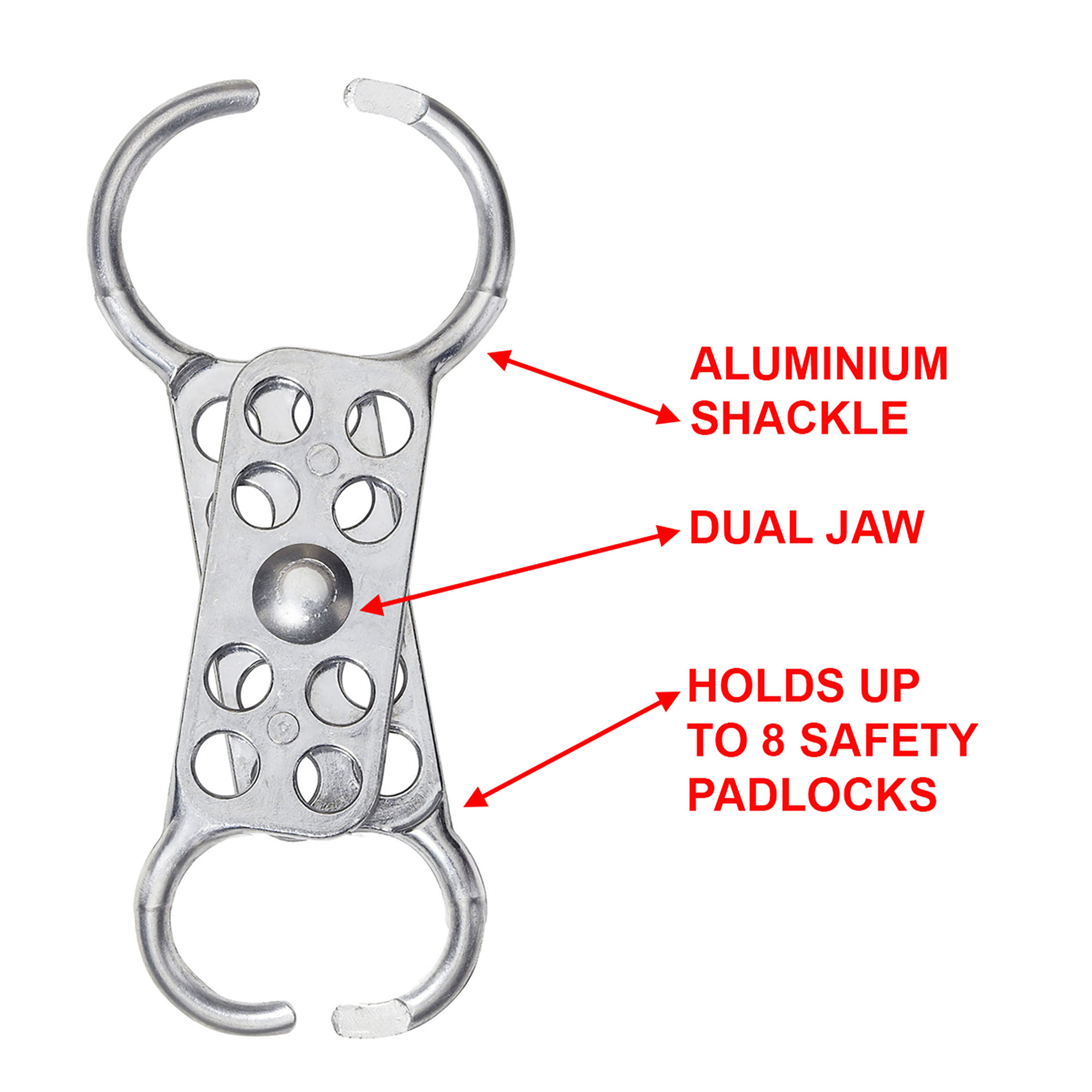 Crochet Aluminium double mâchoires pour Consignation Mécanique- Master Lock- Preventimark