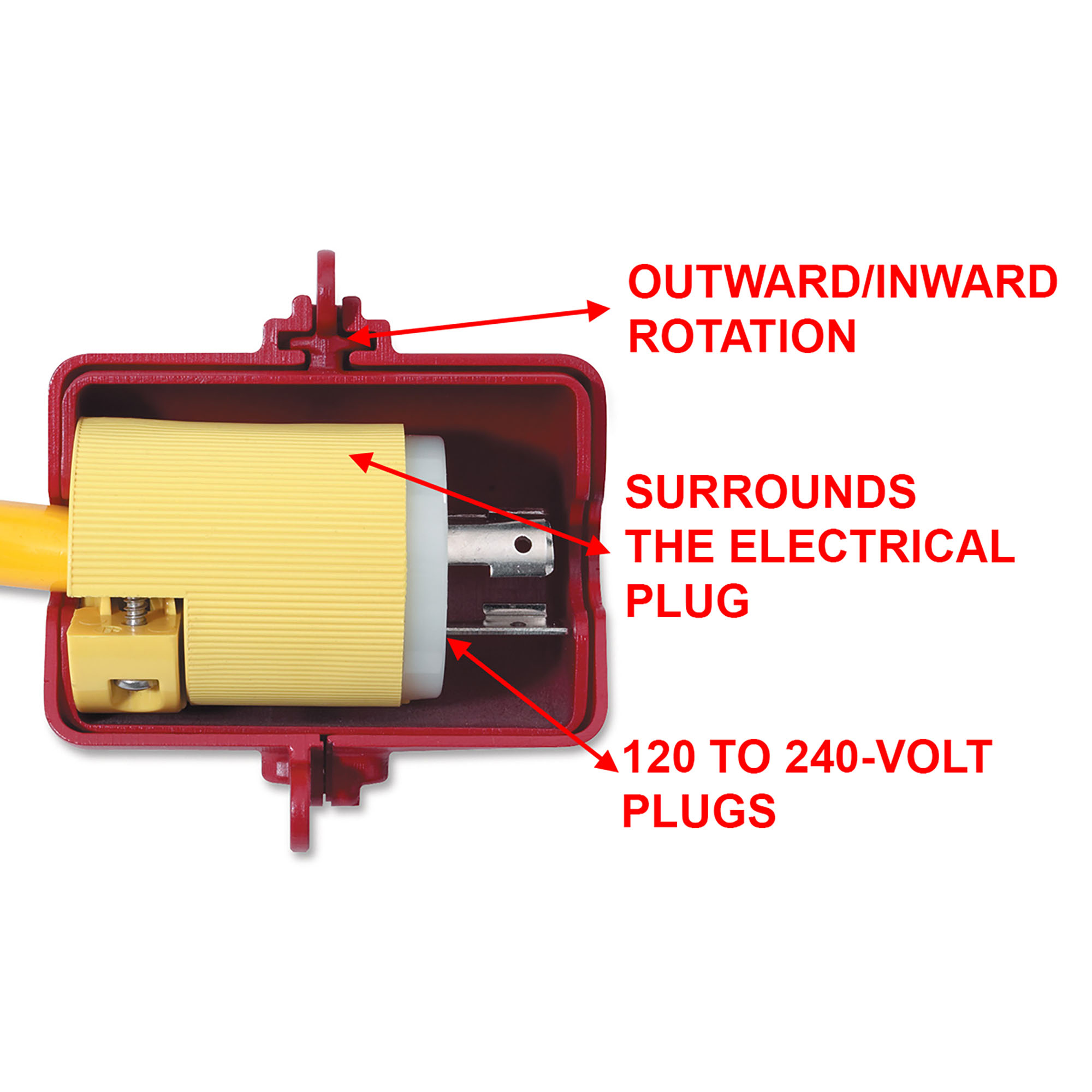 Dispositif de consignation pour prises électriques pour prises de 120 et 240 volts-Master Lock- Preventimark