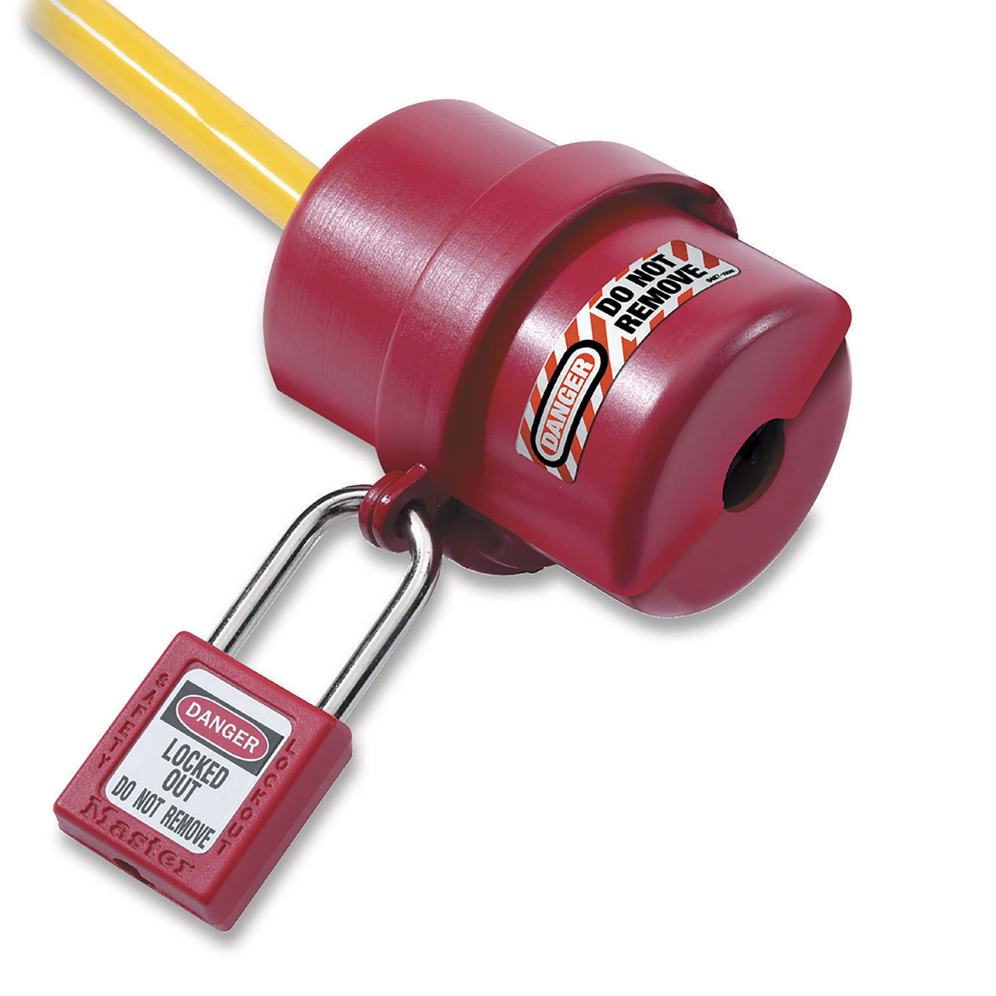 Dispositif de consignation pour prises électriques pour prises de 240 et 550 volts-Master Lock- Preventimark