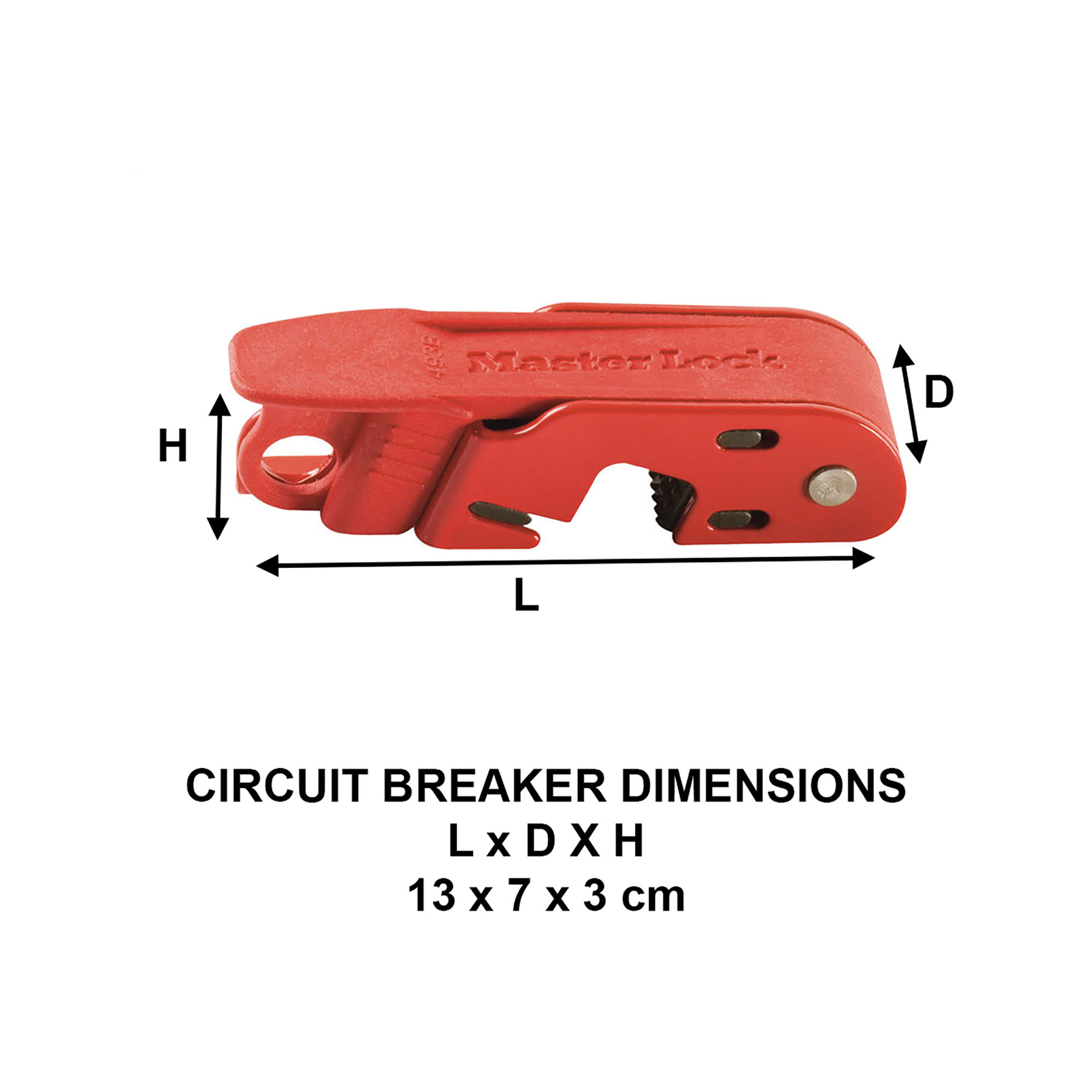 Bloque disjoncteur Grip Tight™ pour Consignation Electrique avec interrupteurs à bascules standard simples et doubles, 13 x 7 x 3 c -Master Lock- Preventimark