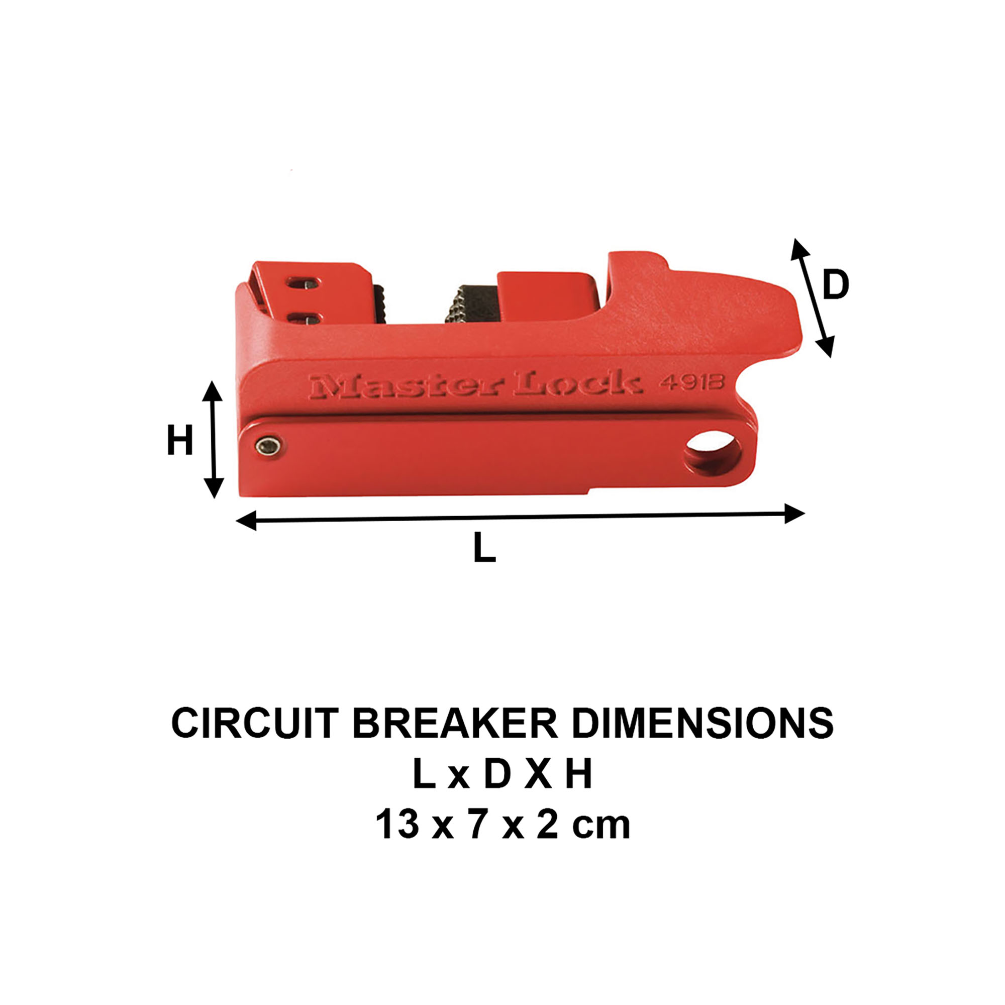 Bloque disjoncteur Grip Tight™ pour Consignation Electrique et Interrupteur haut et large, 13 x 7 x 2 cm-Master Lock- Preventimark