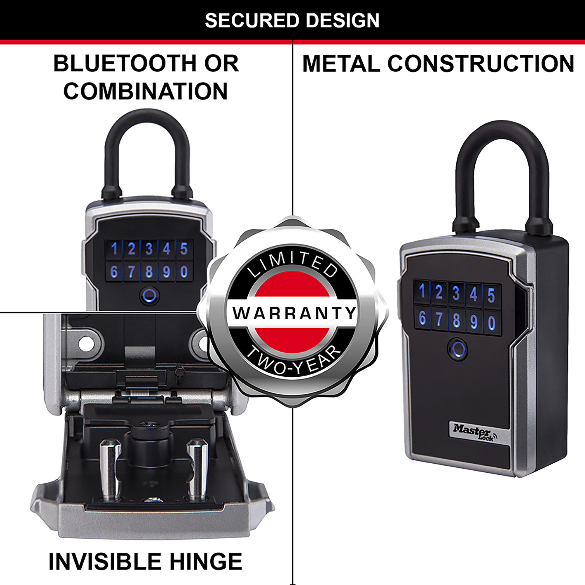 Boîte à Clé Connectée Bluetooth ou Combinaison- Master Lock- Preventimark
