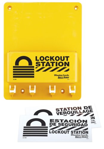 Station de Consignation Compacte avec 4 Crochets- Master Lock Preventimark