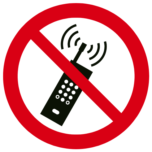 Interdiction d'activer des téléphones mobiles