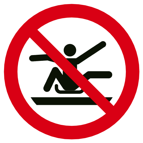 Ne pas s'étirer hors de la luge
