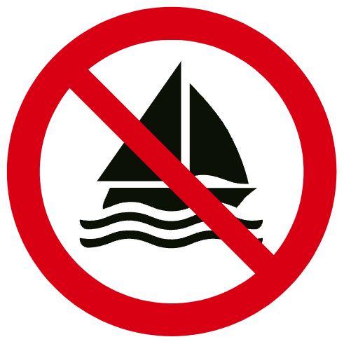 Pratique de la voile interdite