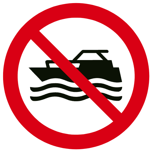 Navires à moteur interdits