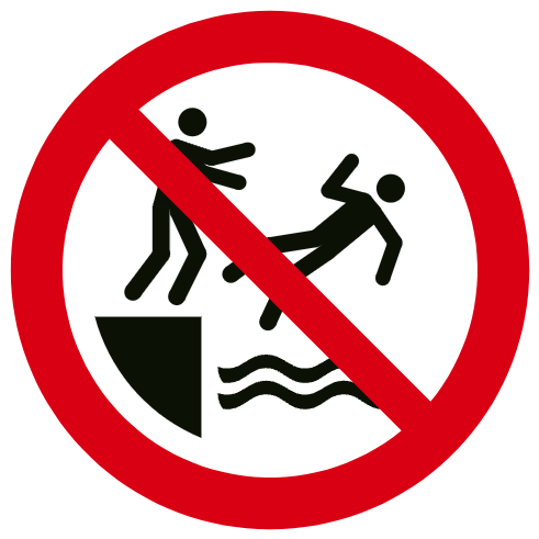 Ne pas pousser les personnes dans l'eau