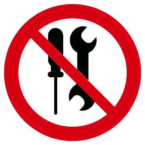 Maintenance par l'utilisateur interdite
