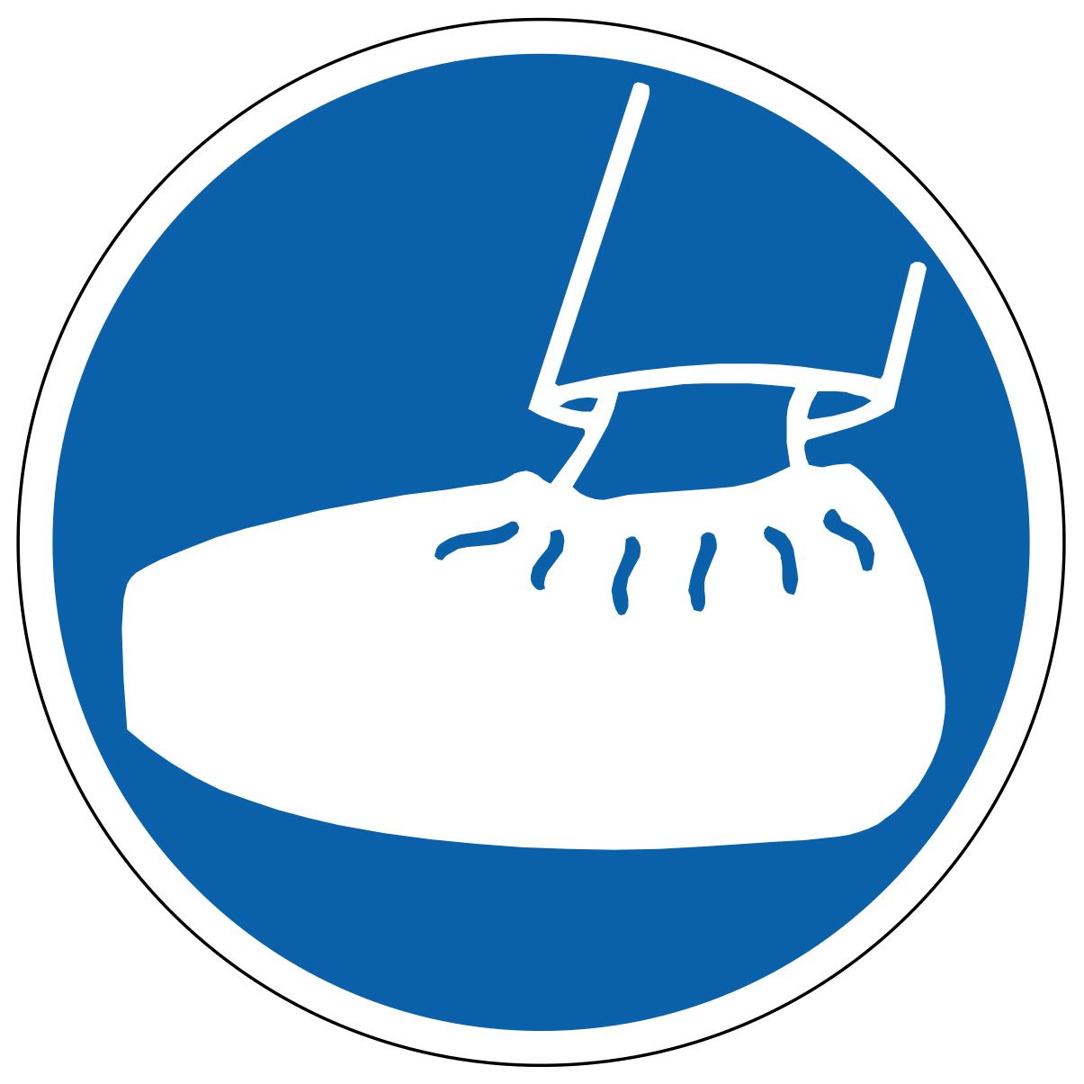 Port de surchaussures obligatoire - M214 - étiquettes et panneaux d'obligation et de consigne
