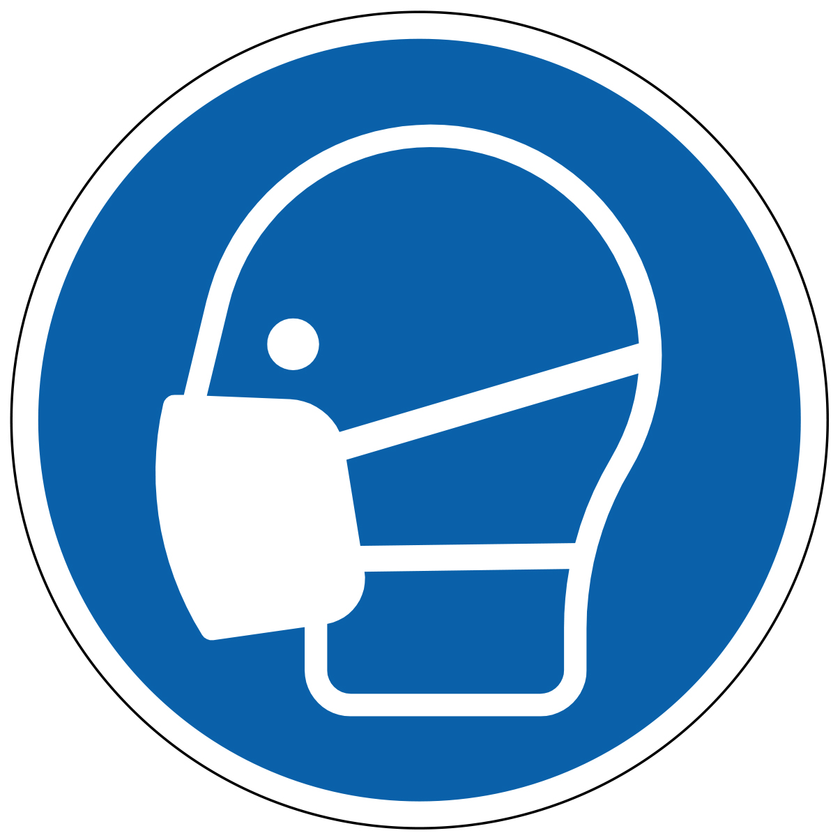 Masque obligatoire - étiquettes et panneaux d'obligation et de consigne