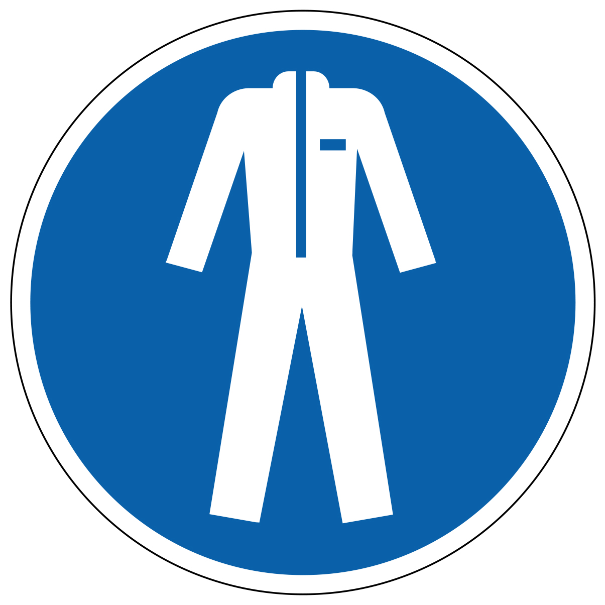 Vêtements de protection obligatoires - étiquettes et panneaux d'obligation et de consigne