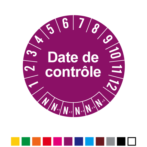 Pastille Date de Contrôle