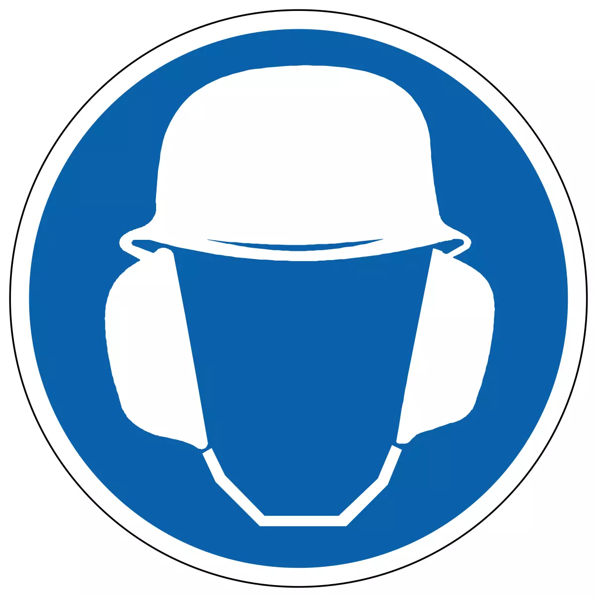 Port du casque et protection auditive - étiquettes et panneaux d'obligation et de consigne