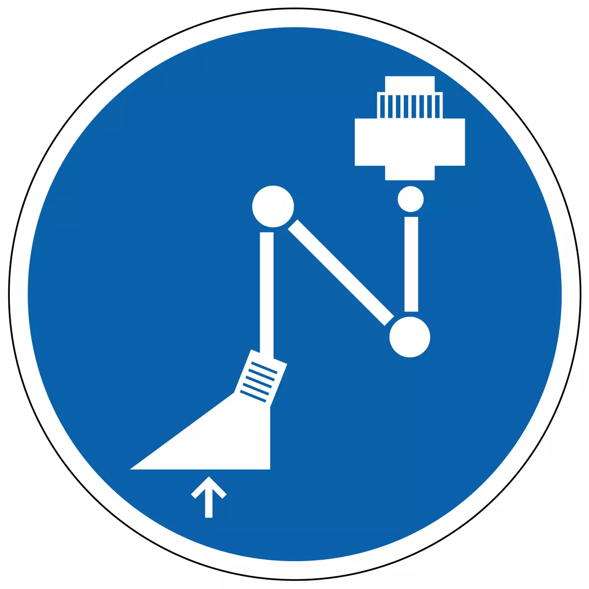 Système d'aspiration obligatoire - étiquettes et panneaux d'obligation et de consigne