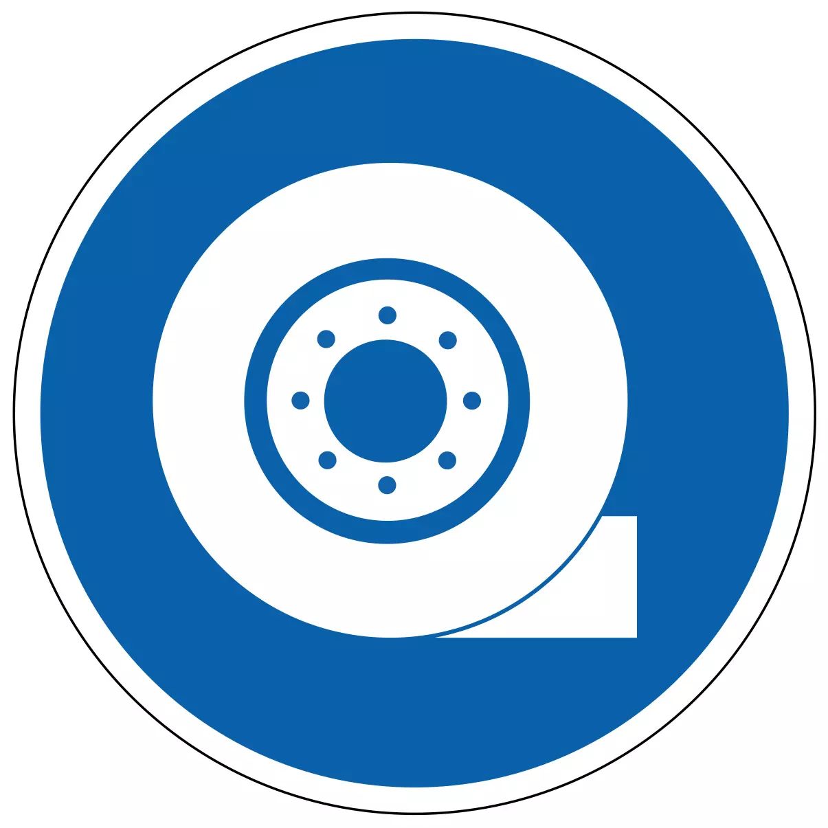 Cale obligatoire - étiquettes et panneaux d'obligation et de consigne