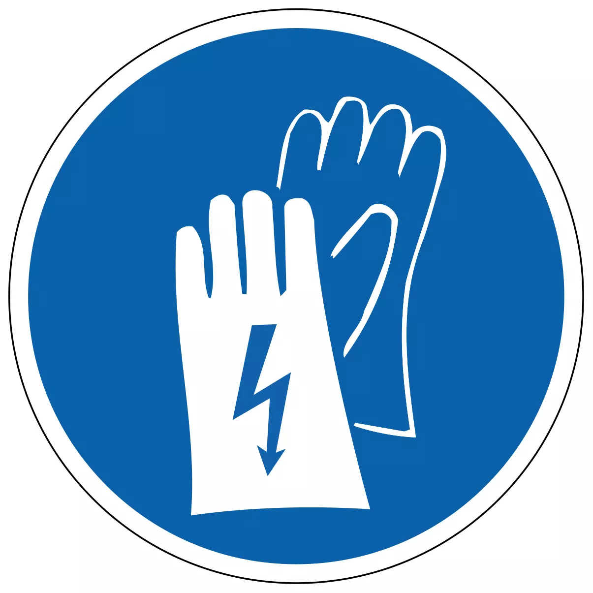 Gants conducteurs obligatoires - étiquettes et panneaux d'obligation et de consigne