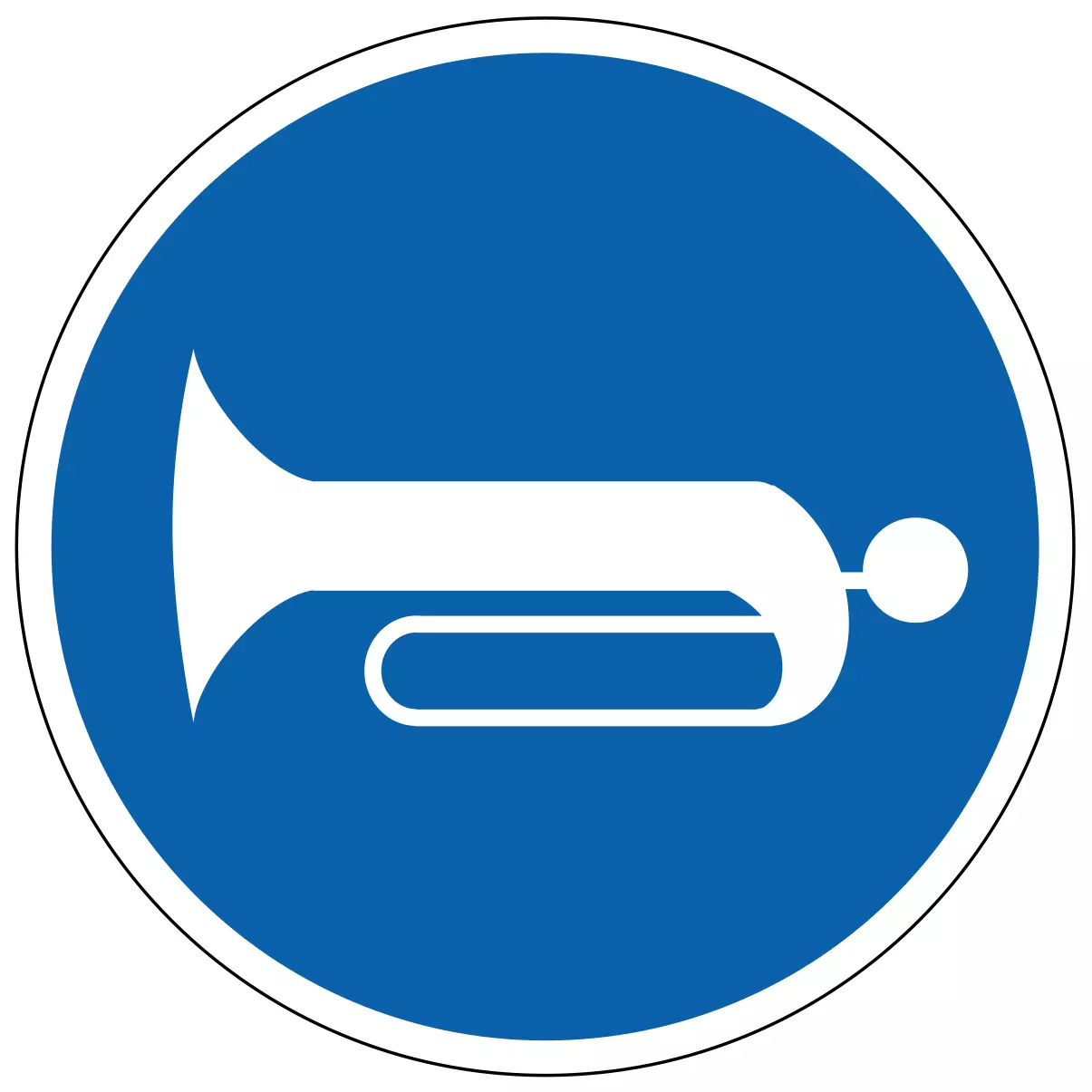 Signalement sonore - étiquettes et panneaux d'obligation et de consigne