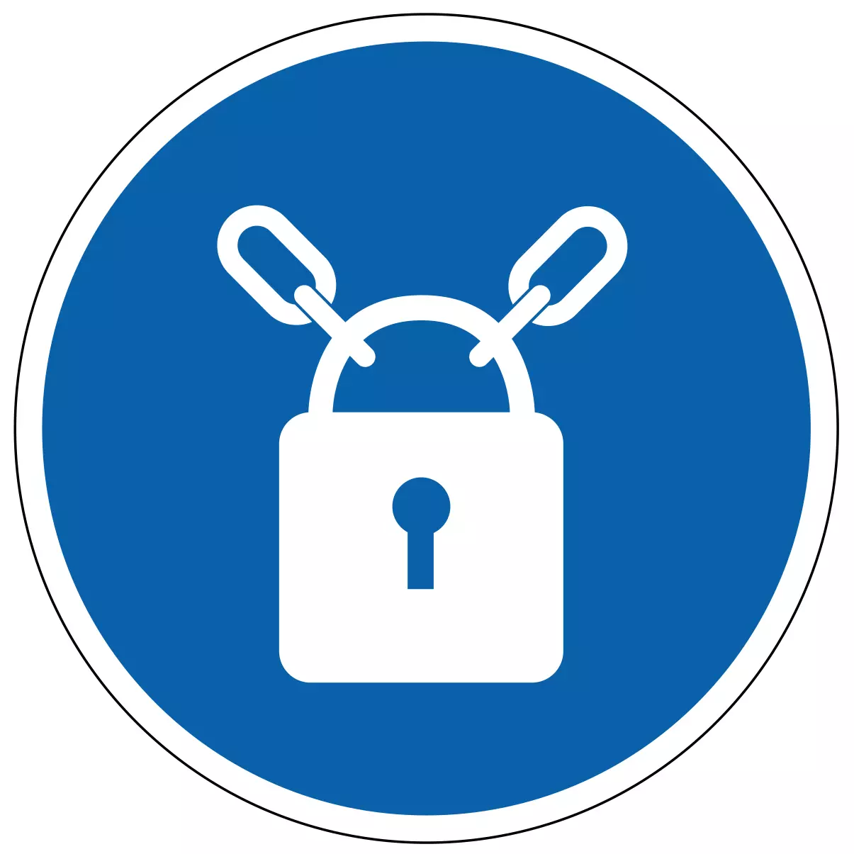 Utilisation de cadenas - étiquettes et panneaux d'obligation et de consigne