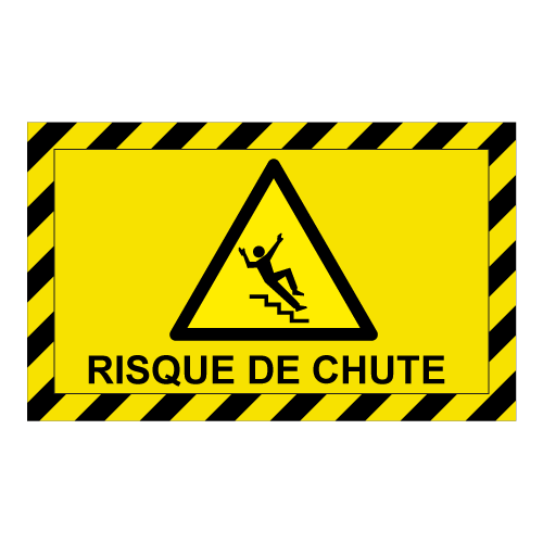 Marquage au sol adhésif-risque de chute